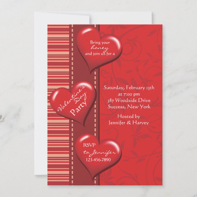 Invitación del partido Heart of Mine El día de San (Anverso)