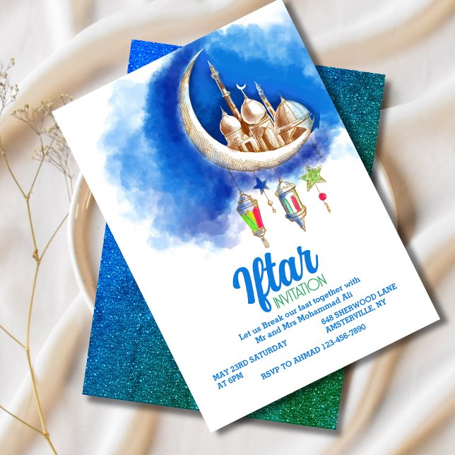 Invitación del Partido Iftar de la Media Luna Azul (Subido por el creador)