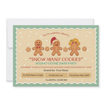 Invitación del partido "Intercambio de cookies" de