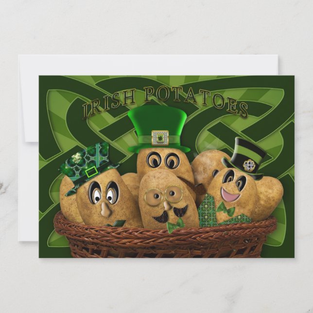 INVITACIÓN DEL PARTIDO IRLANDÉS - PAPAS IRLANDESES (Anverso)