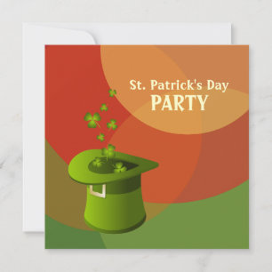 Invitación del partido irlandés St. Patrick's Day