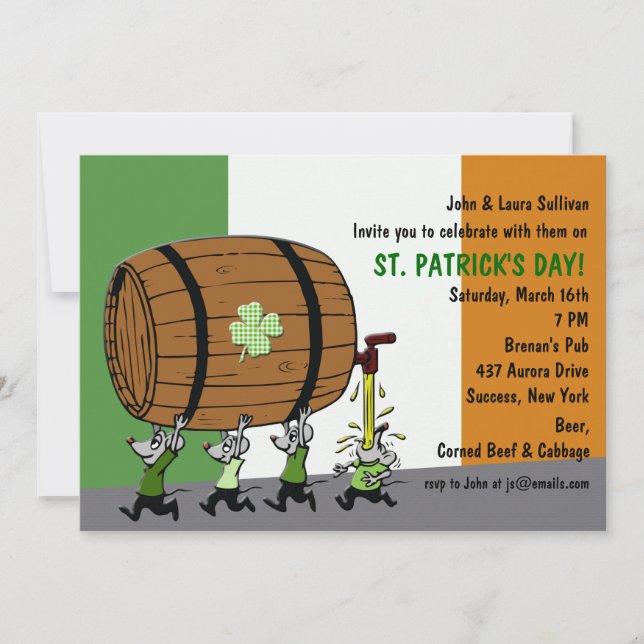 Invitación del Partido Keg de Irlanda (Anverso)