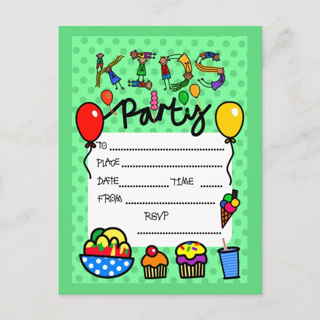 Invitación del partido Kids (Anverso)