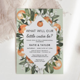Invitación del partido "Little Cutie Gender Reveal