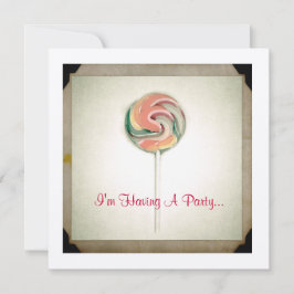 INVITACIÓN DEL PARTIDO LOLLIPOP DE FOTOGRAFÍA DE V