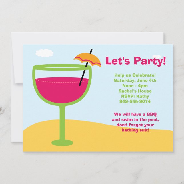 Invitación del partido Luau (Anverso)