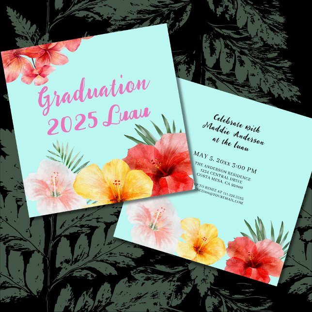 Invitación del partido Luau de Graduación (Subido por el creador)