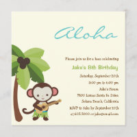 Invitación del partido Luau Monkey de Ucrania