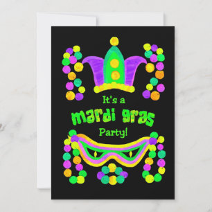 Invitación del partido Mardi Gras