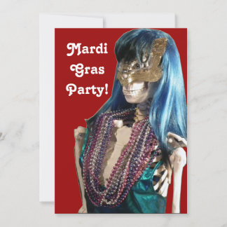 Invitación del partido Mardi Gras
