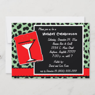 Invitación del Partido Martini Del Leopardo Rojo Y