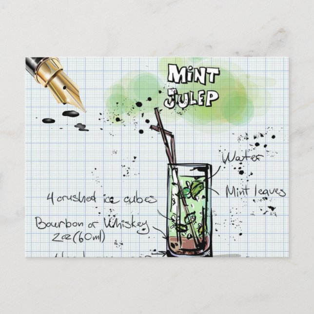 INVITACIÓN DEL PARTIDO MINT JULEP DERBY (Anverso)