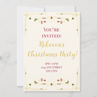 Invitación del partido navidades