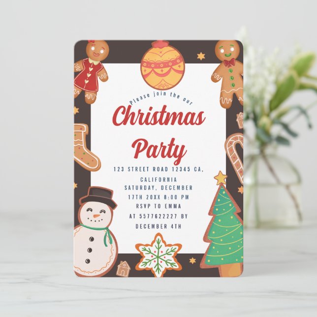 Invitación del partido navidades (Anverso de pie)