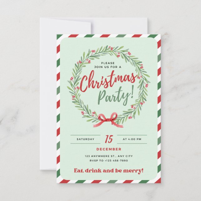 Invitación del partido navidades (Anverso)