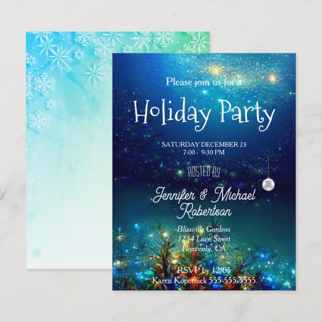 Invitación del partido navidades (Anverso / Reverso)