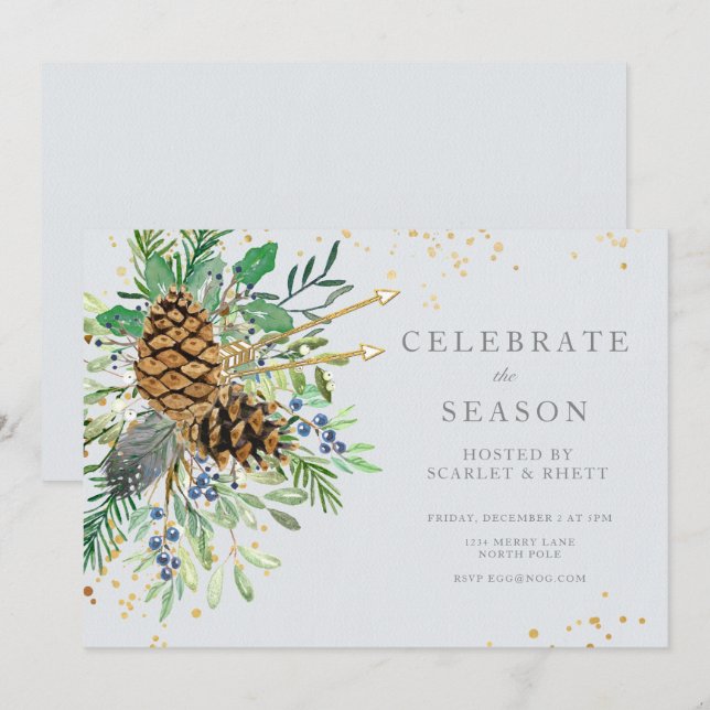 Invitación del partido navidades (Anverso / Reverso)