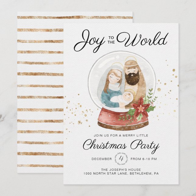 Invitación del partido navidades (Anverso / Reverso)