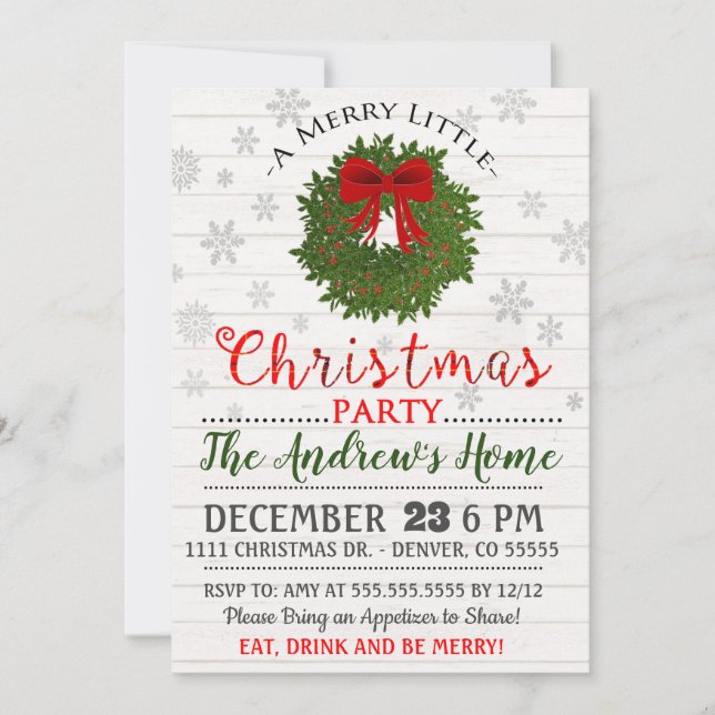 Invitación del partido Navidades (Anverso)