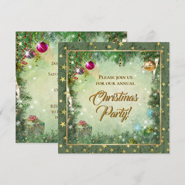 Invitación del partido navidades (Anverso / Reverso)