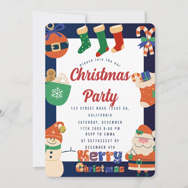 Invitación del partido navidades (Anverso)