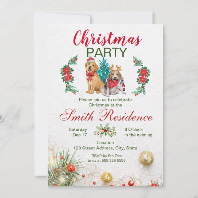 Invitación del partido navidades (Anverso)