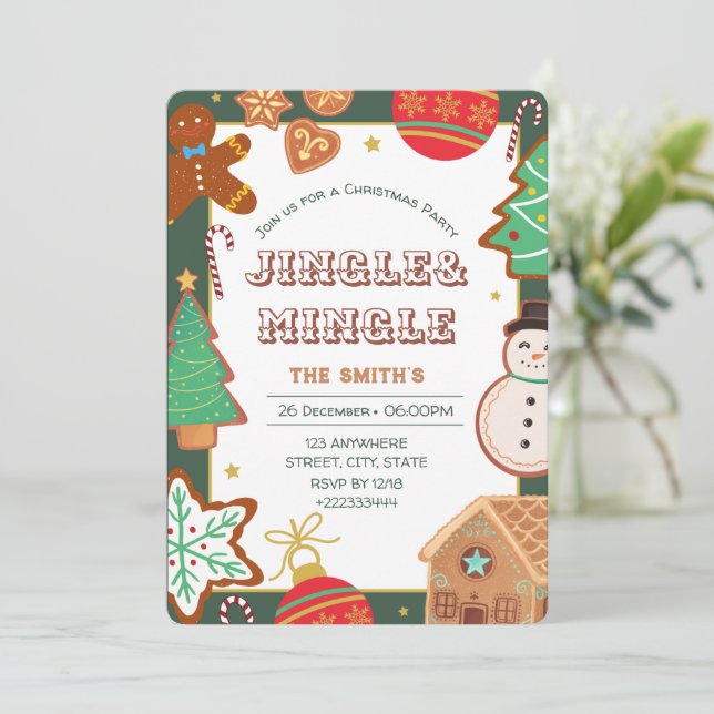 Invitación del partido navidades (Anverso de pie)