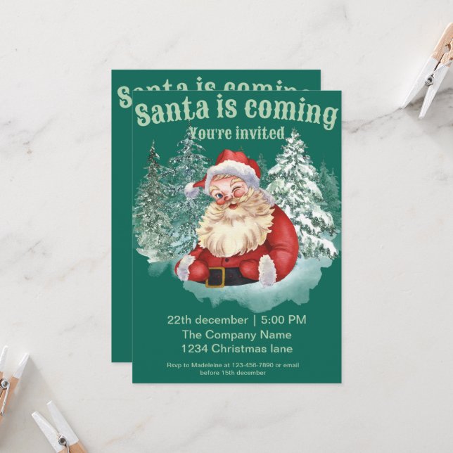 Invitación del partido Navidades corporativos Sant (Anverso/Reverso In Situ)