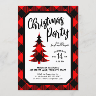 Invitación del partido Navidades de árbol de racim