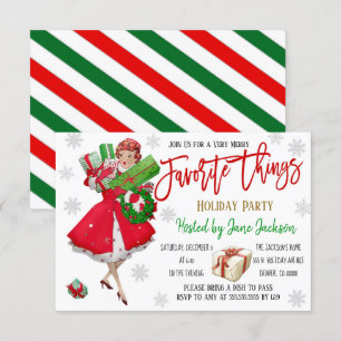Invitación del partido Navidades de cosas favorita