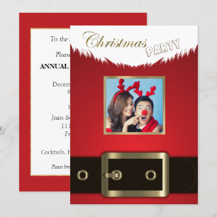 Invitación del partido Navidades de fotografía