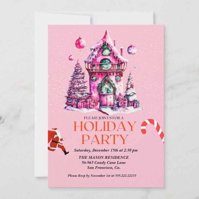 invitación del partido Navidades de la Casa Rosa (Anverso)