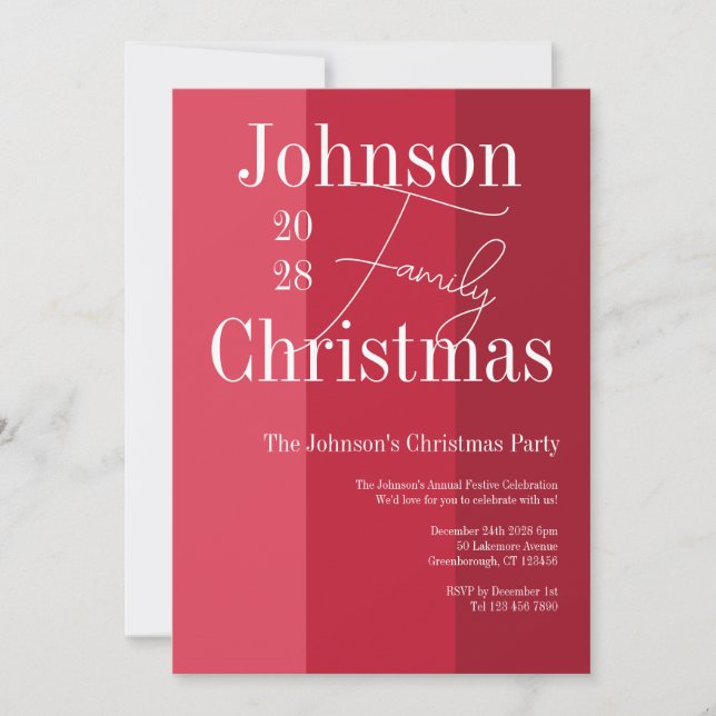 Invitación del partido Navidades de la franja roja (Anverso)