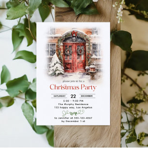 Invitación del partido Navidades de la puerta roja