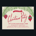 Invitación del partido Navidades de las ramas de n<br><div class="desc">Estas elegantes invitaciones para fiestas de vacaciones le dan un toque moderno y elegante a su celebración. Diseño © www.berryberrysweet.com</div>