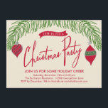 Invitación del partido Navidades de las ramas de n<br><div class="desc">Estas elegantes invitaciones para fiestas de vacaciones le dan un toque moderno y elegante a su celebración. Diseño © www.berryberrysweet.com</div>