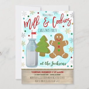 Invitación del partido Navidades de leche y gallet