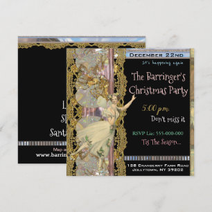 Invitación del partido Navidades de recordatorio d