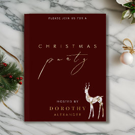 Invitación del partido Navidades del Relieve metal