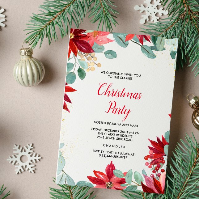 Invitación del partido Navidades florales (Subido por el creador)