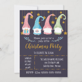 Invitación del partido Navidades Gnomes Sueco