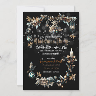Invitación del partido Navidades góticos personali