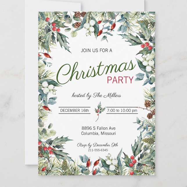 Invitación del partido Navidades Holly y Ivy (Subido por el creador)