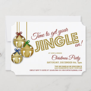 Invitación del partido Navidades Jingle Bells