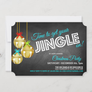 Invitación del partido Navidades Jingle Bells