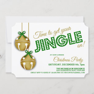 Invitación del partido Navidades Jingle Bells