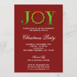 Invitación del partido Navidades JOY