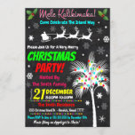 Invitación del partido Navidades Luau<br><div class="desc">EDITABLE MELE KALIKIMAKA Navidades de vacaciones en la playa Luau Beach Tropical Party Invitación

Funciona bien para fiestas de todo tipo:
Chicas se reúnenCompañías/Fiestas corporativasDucha nupcial o Fiesta de Bachelorette Invitacionesfiestas elefantes blancos y más!

DETALLES:
* El formato de la invitación es de 5" x 7".</div>