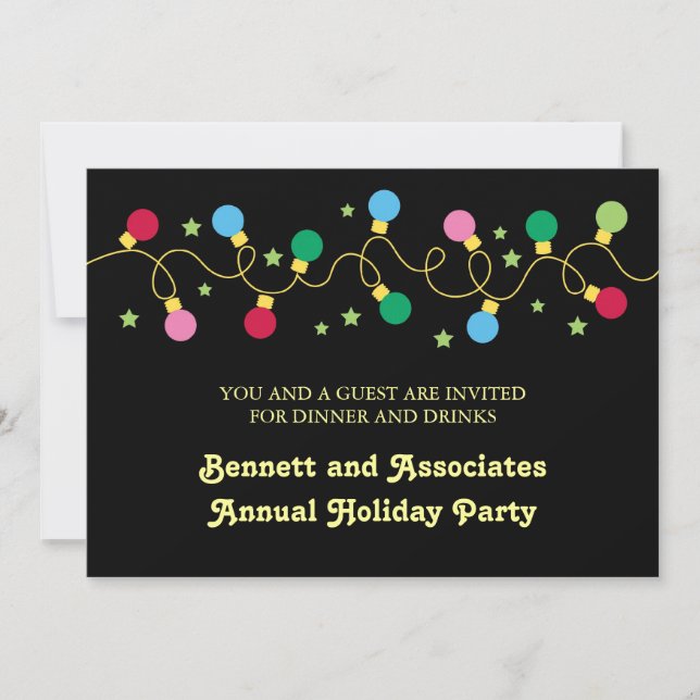Invitación del partido Navidades Luces (Anverso)