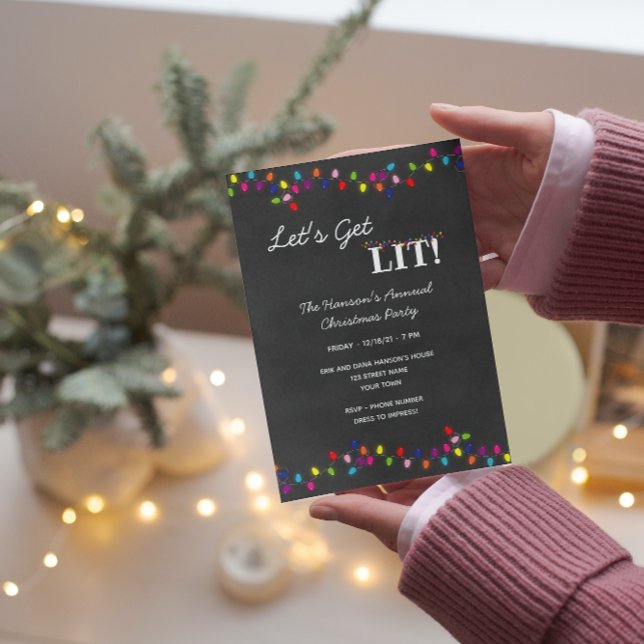 Invitación del partido navidades Luces (Subido por el creador)